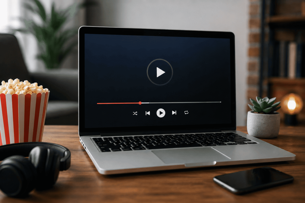 Interfaz de varios reproductores multimedia para PC mostrando reproducción de vídeo en alta calidad.